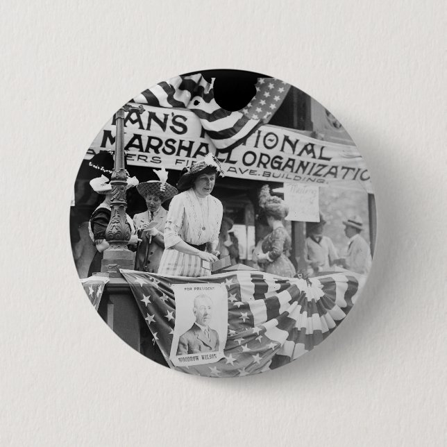 Florence Jaffray Hurst daisyHarriman Suffragette Knapp (Framsida)