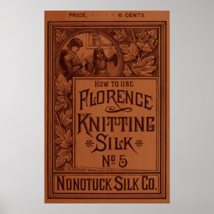 Florence Knitting Silke-hölje Poster