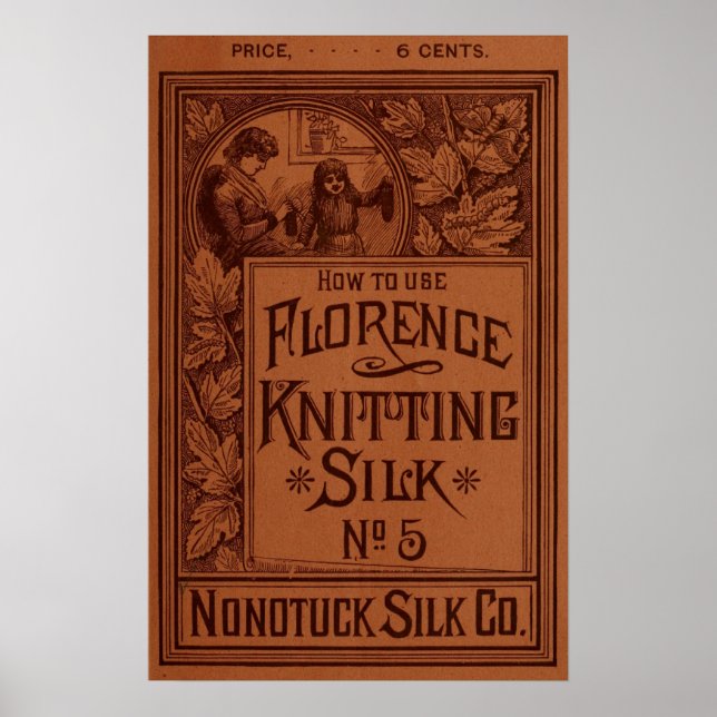 Florence Knitting Silke-hölje Poster (Framsidan)