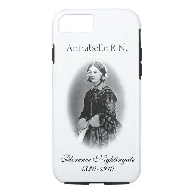 Florence Näktergal-Sjuksköterska+ Namn Case-Mate iPhone Skal (Baksida)