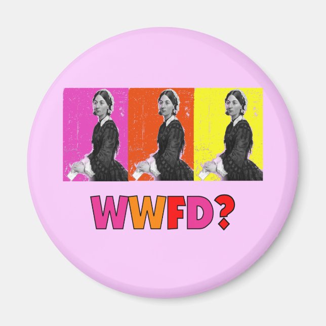 Florence Nightengale ger "WFD"? Magnet (Framsidan)