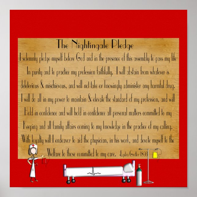 Florence Nightingale Pledge Poster (Framsidan)