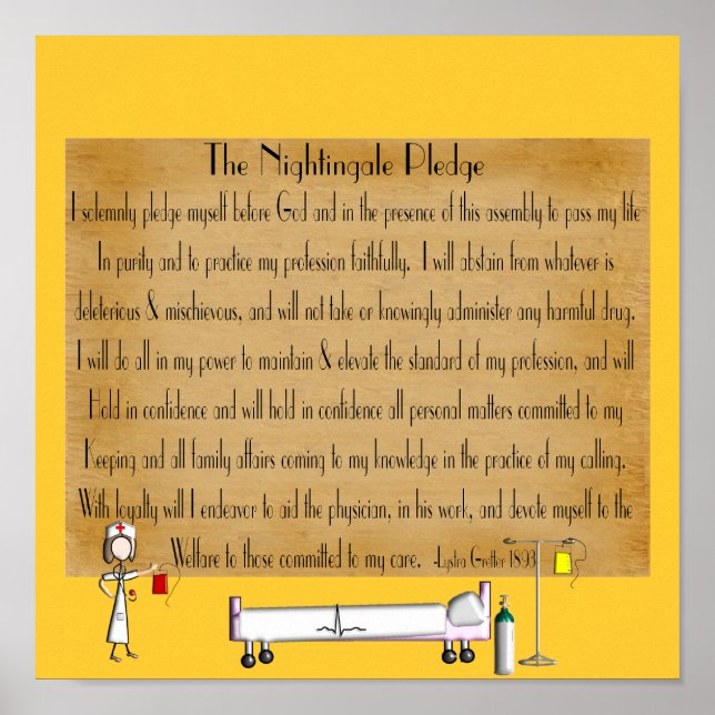 Florence Nightingale Pledge Poster (Framsidan)