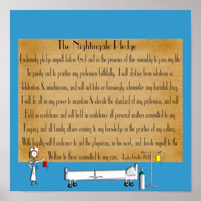 Florence Nightingale Pledge Poster (Framsidan)