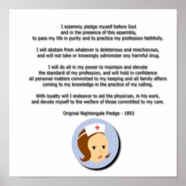 Florence Nightingale Pledge Poster (Framsidan)