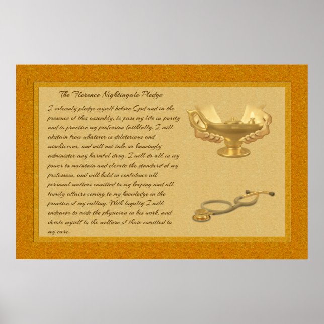 Florence Nightingale Pledge Poster (Framsidan)