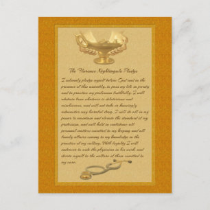 Florence Nightingale Pledge Vykort