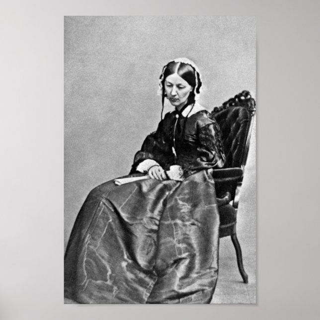 Florence Nightingale Porträtt - 1854 Poster (Framsidan)