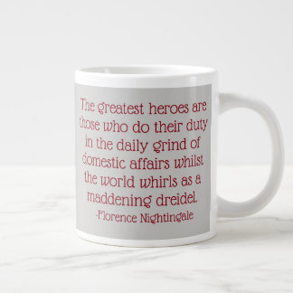 Florence Nightingale Quote Mugg, Underbarare Heroe Jumbo Mugg