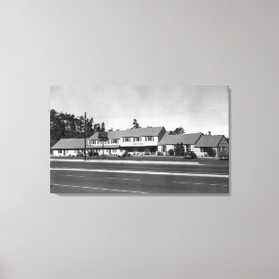 Florence Oregon beskådar av hotellet Regan Canvastryck