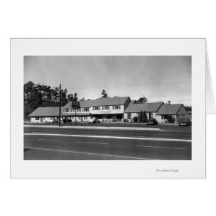 Florence, Oregon View of Hotel Regan Photograph Hälsningskort