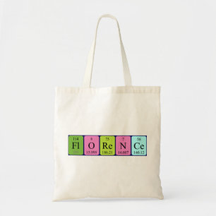 Florence Periodicence bord namn tote bag Tygkasse
