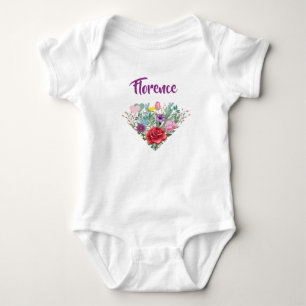Florence Personalize Namn Flowers Twillingar 2 Hj T Shirt