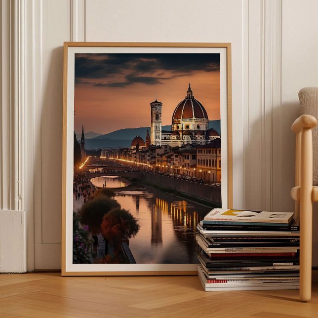 Florence Print Florence Poster Italy Print Sunset  (Skapare uppladdad)