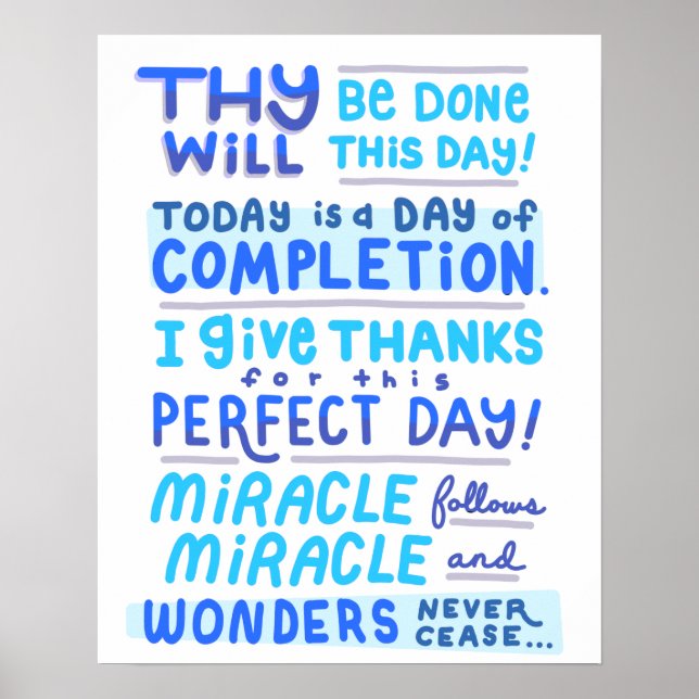 Florence Scovel Shinn Affirmation Miracle Poster (Framsidan)