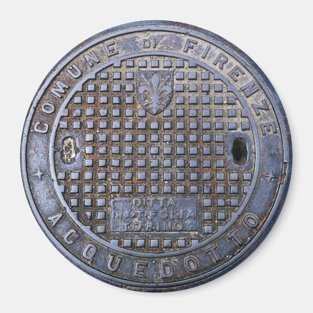 Florence Sewer Cover Magnet (Framsidan)