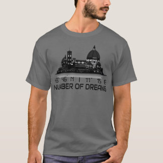 Florence Skyline GPS Coordinates Dream City T Shirt