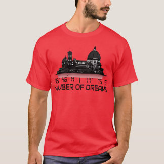 Florence Skyline GPS Coordinates Dream City T Shirt