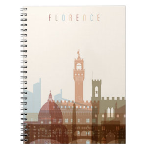 Florence stadshorisont för italien anteckningsbok