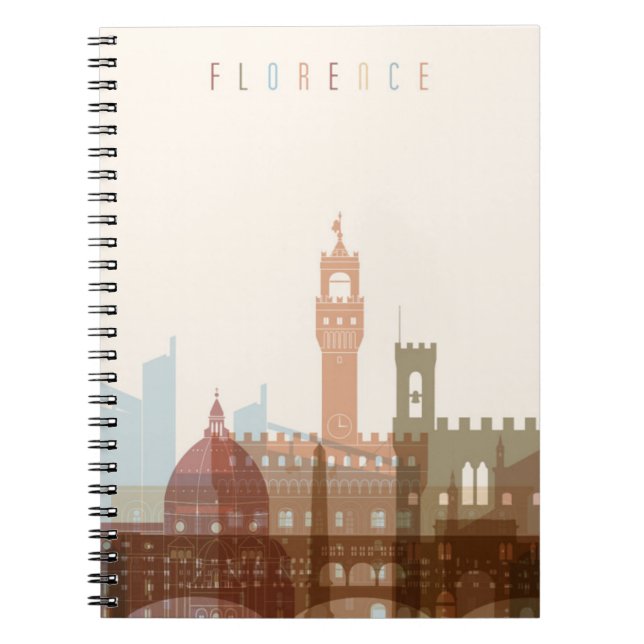 Florence stadshorisont för italien | anteckningsbok (Framsidan)