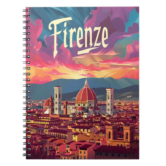 Florence Sunset Anteckningsbok (Framsidan)