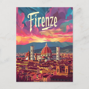 Florence Sunset Vykort