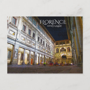 Florence, Uffizi Gallery Vykort