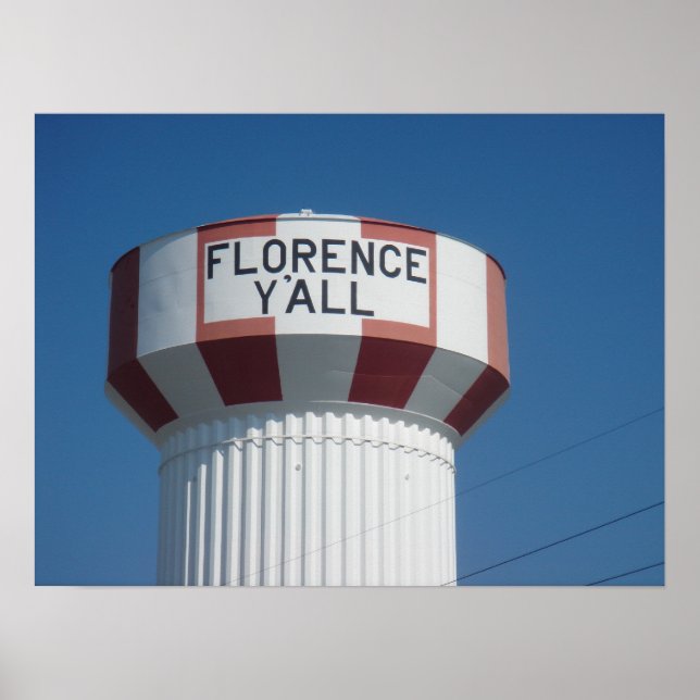 Florence Y'all Vatten Torn Poster (Framsidan)