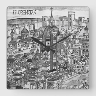 Florencia Bianco e Nero 1493 Fyrkantig Klocka