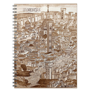 Florencia Sepia 1493 Anteckningsbok