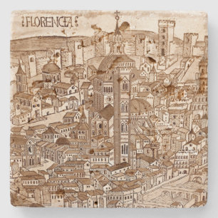Florencia Sepia Travertine Underlägg