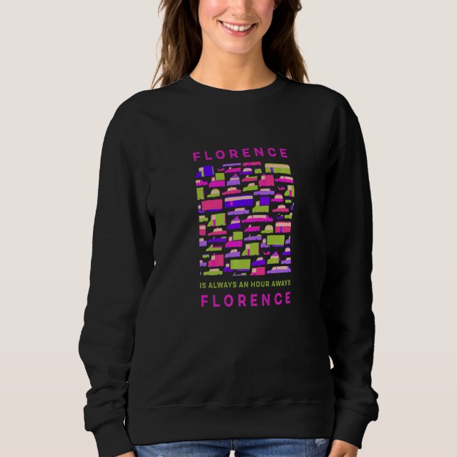 Florens är en timma från Florens Memers Italien T Shirt (Framsida)