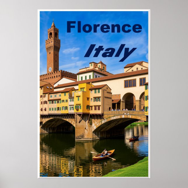 Florens, Italien affisch (Framsidan)
