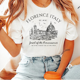 Florens Italien Anpassad Familjesemester T Shirt
