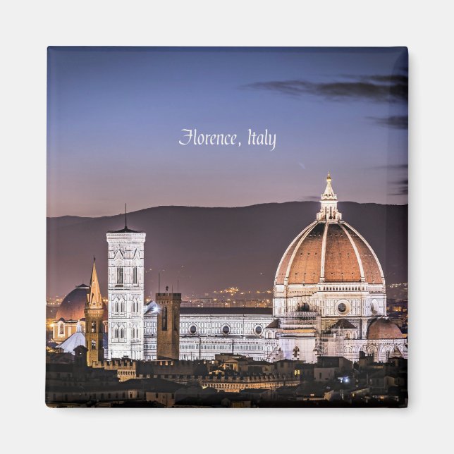 Florens, Italien cityscape-foto Magnet (Framsidan)