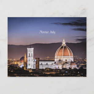 Florens, Italien cityscape-foto Vykort