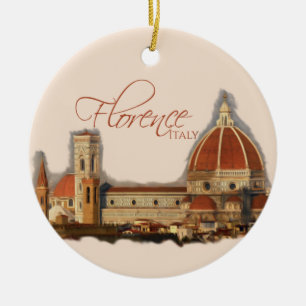Florens, Italien: Duomo Julgransprydnad Keramik
