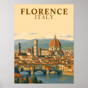 Florens Italien Duomo Vintage Resa Poster