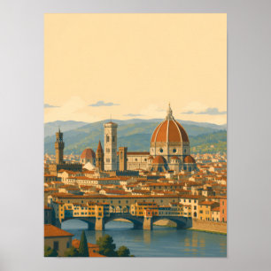 Florens Italien Duomo Vintage Resa Poster