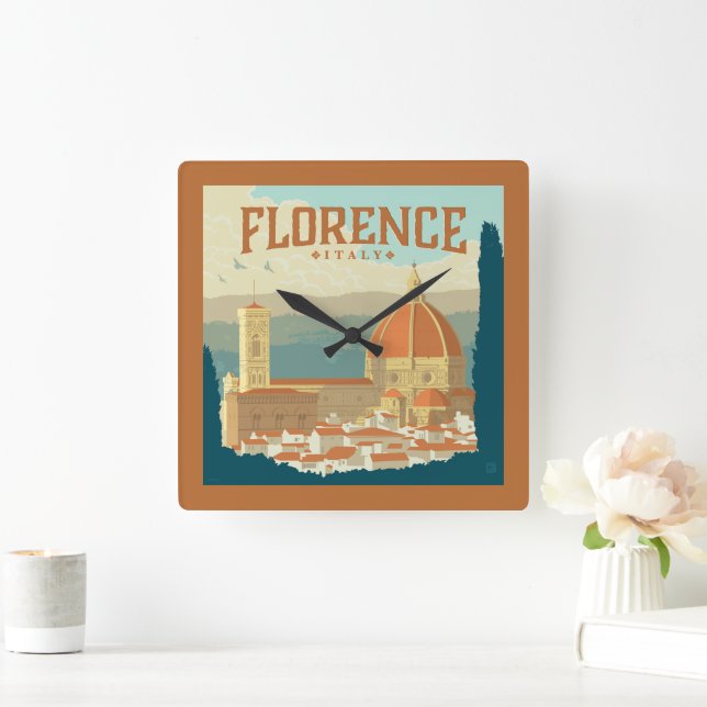 Florens, Italien Fyrkantig Klocka (Hem)