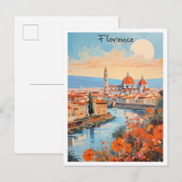 Florens Italien Konst Resa Vykort