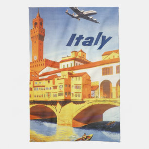 Florens Italien Ponte Vecchio Bridge Vintage Resa Kökshandduk