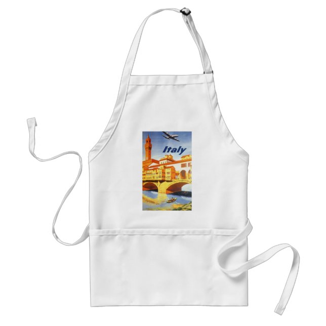 Florens Italien Ponte Vecchio Bron över floden Vin Förkläde (Framsidan)