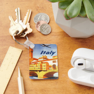 Florens Italien Ponte Vecchio Bron överflödig Resa Nyckelring