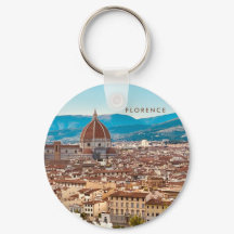 Florens Italien Resa Minnessaker Foto Nyckelring