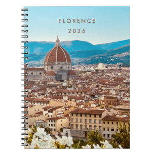 Florens Italien Resedagbok Dagbok Anteckningsbok