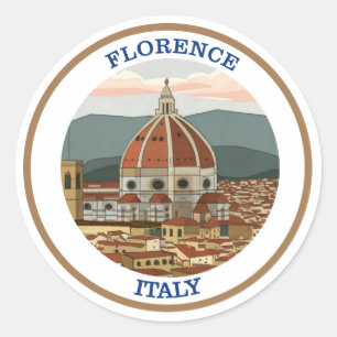 Florens, Italien Runt Klistermärke
