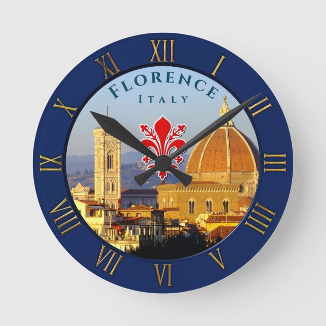 Florens, Italien - Santa Maria del Fiore Rund Klocka (Framsida)
