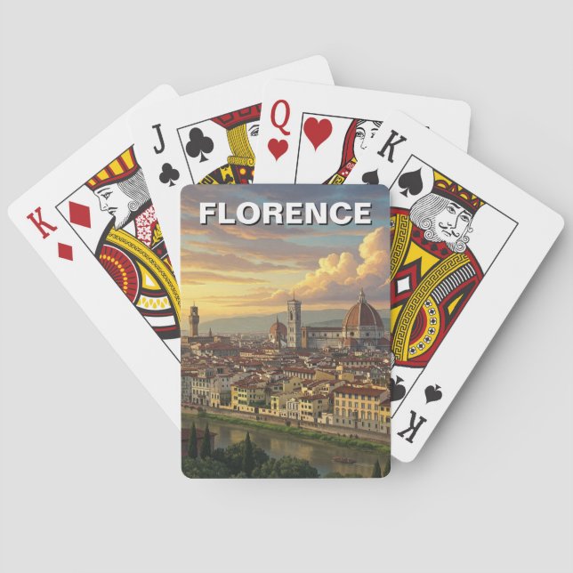 Florens Italien Siluett Resa Casinokort (Baksidan)