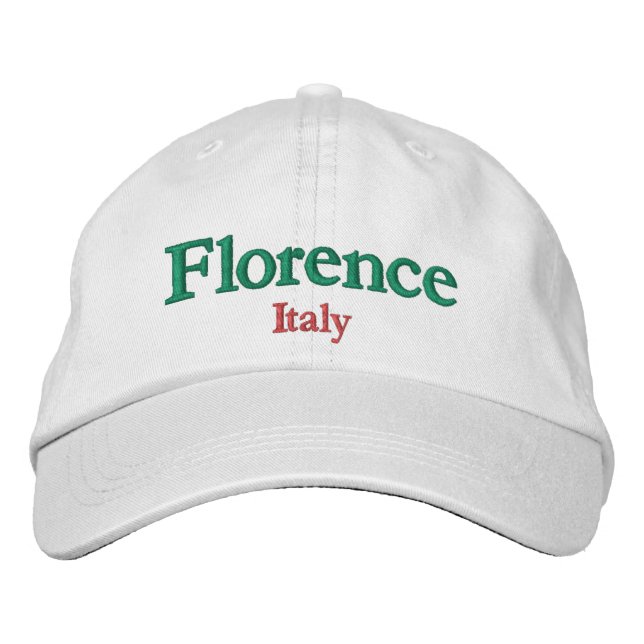 Florens Italien Stadens Stolthet Broderad Keps (Framsida)